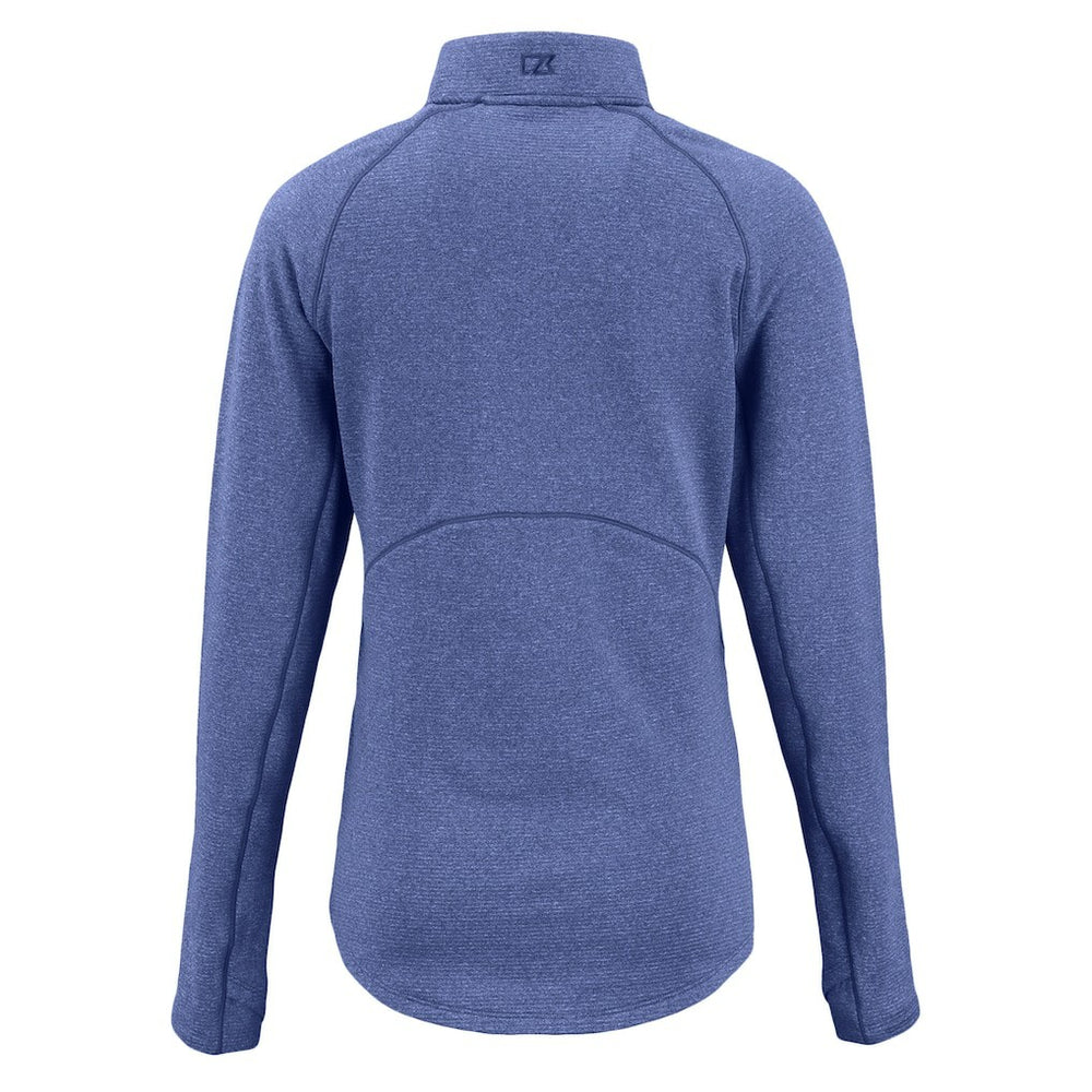 NFL New York Giants Cutter & Buck Women's Peshastin Eco Fleece Recycled Tri-Blend Raglan Half-Zip Jacket