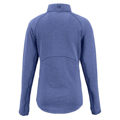 NFL New York Giants Cutter & Buck Women's Peshastin Eco Fleece Recycled Tri-Blend Raglan Half-Zip Jacket