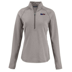 NFL Pittsburgh Steelers Cutter & Buck Women's Americana Peshastin Eco Fleece Recycled Tri-Blend Raglan Half-Zip Jacket