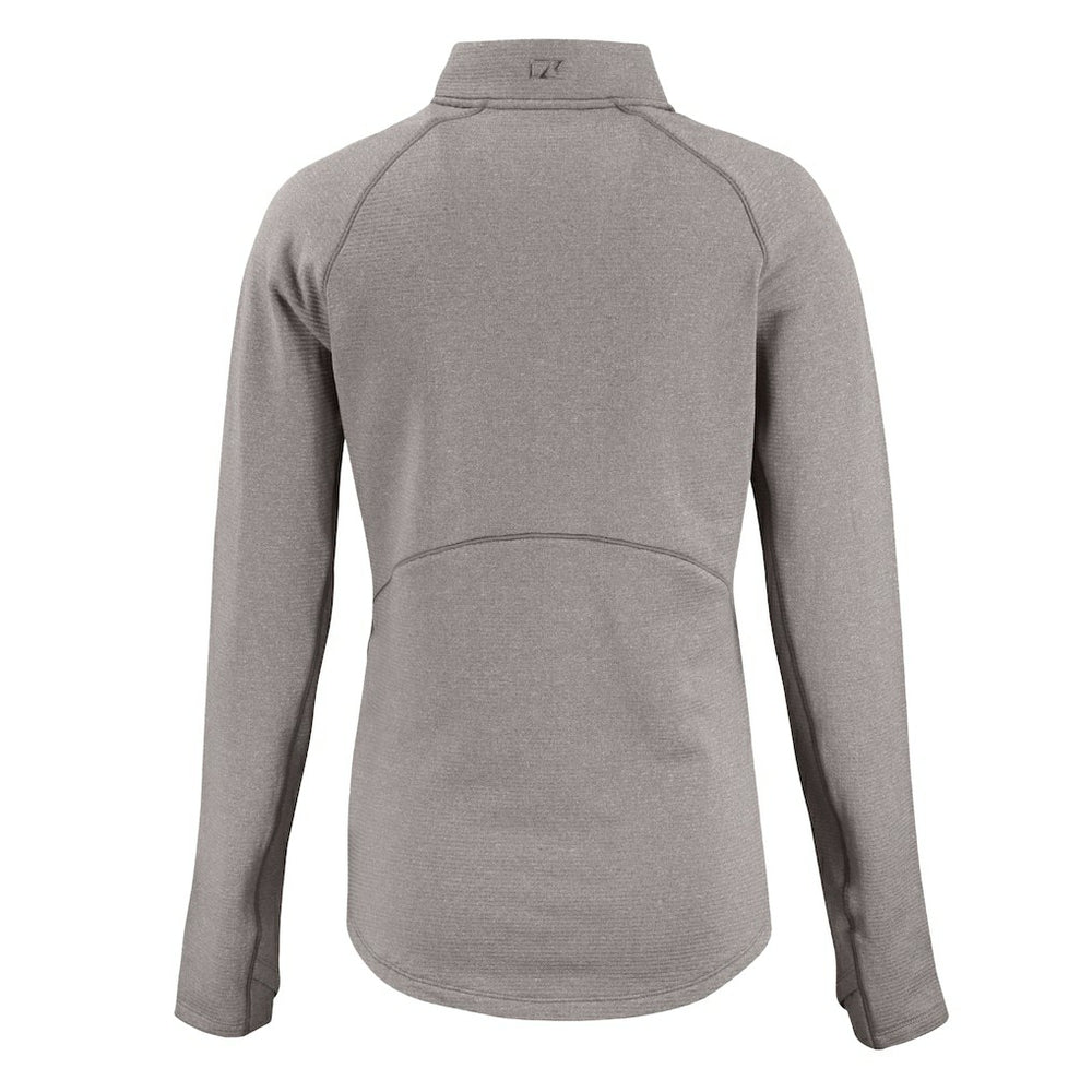 NFL Washington Commanders Cutter & Buck Women's Peshastin Eco Fleece Recycled Tri-Blend Raglan Half-Zip Jacket