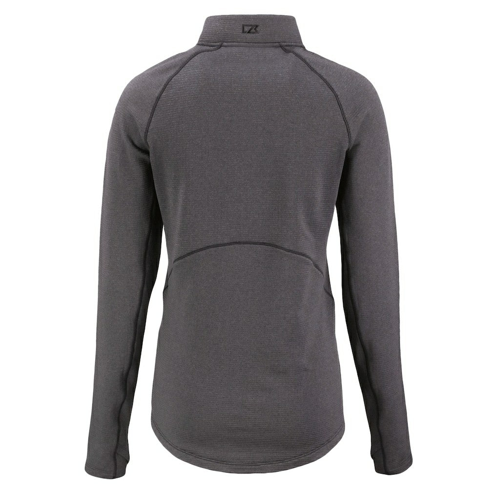 NFL Washington Commanders Cutter & Buck Women's Peshastin Eco Fleece Recycled Tri-Blend Raglan Half-Zip Jacket