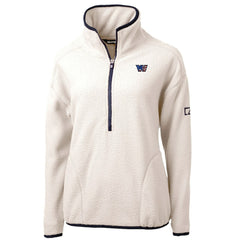 NFL Washington Commanders Cutter & Buck Women's Americana Cascade Eco Sherpa Fleece Half-Zip Jacket