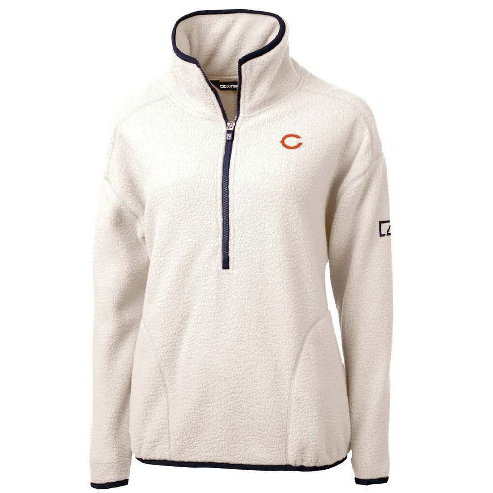 NFL Chicago Bears Cutter & Buck Women's Cascade Eco Sherpa Fleece Half-Zip Jacket