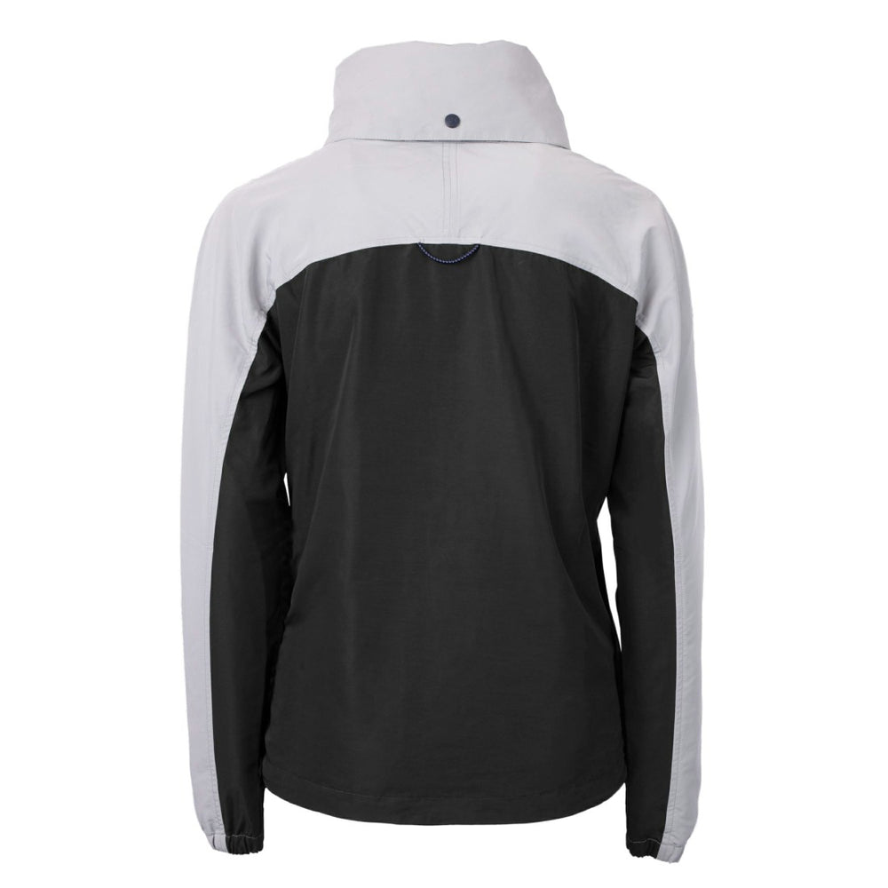 NFL Green Bay Packers Cutter & Buck Women's Charter Eco Recycled Half-Zip Hooded Anorak Jacket
