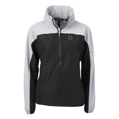 NFL Indianapolis Colts Cutter & Buck Women's Charter Eco Recycled Half-Zip Hooded Anorak Jacket
