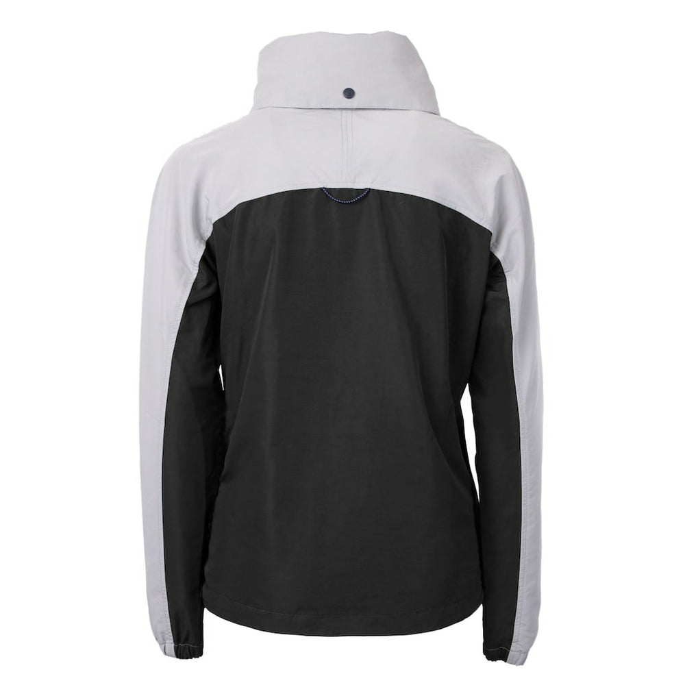 NFL New Orleans Saints Cutter & Buck Women's Charter Eco Recycled Half-Zip Hooded Anorak Jacket
