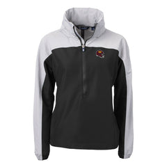 NFL Washington Commanders Cutter & Buck Women's Charter Eco Recycled Half-Zip Hooded Anorak Jacket