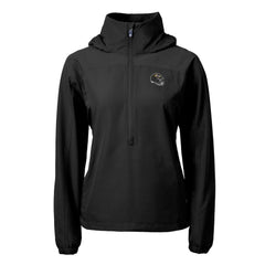 NFL Baltimore Ravens Cutter & Buck Women's Charter Eco Recycled Half-Zip Hooded Anorak Jacket