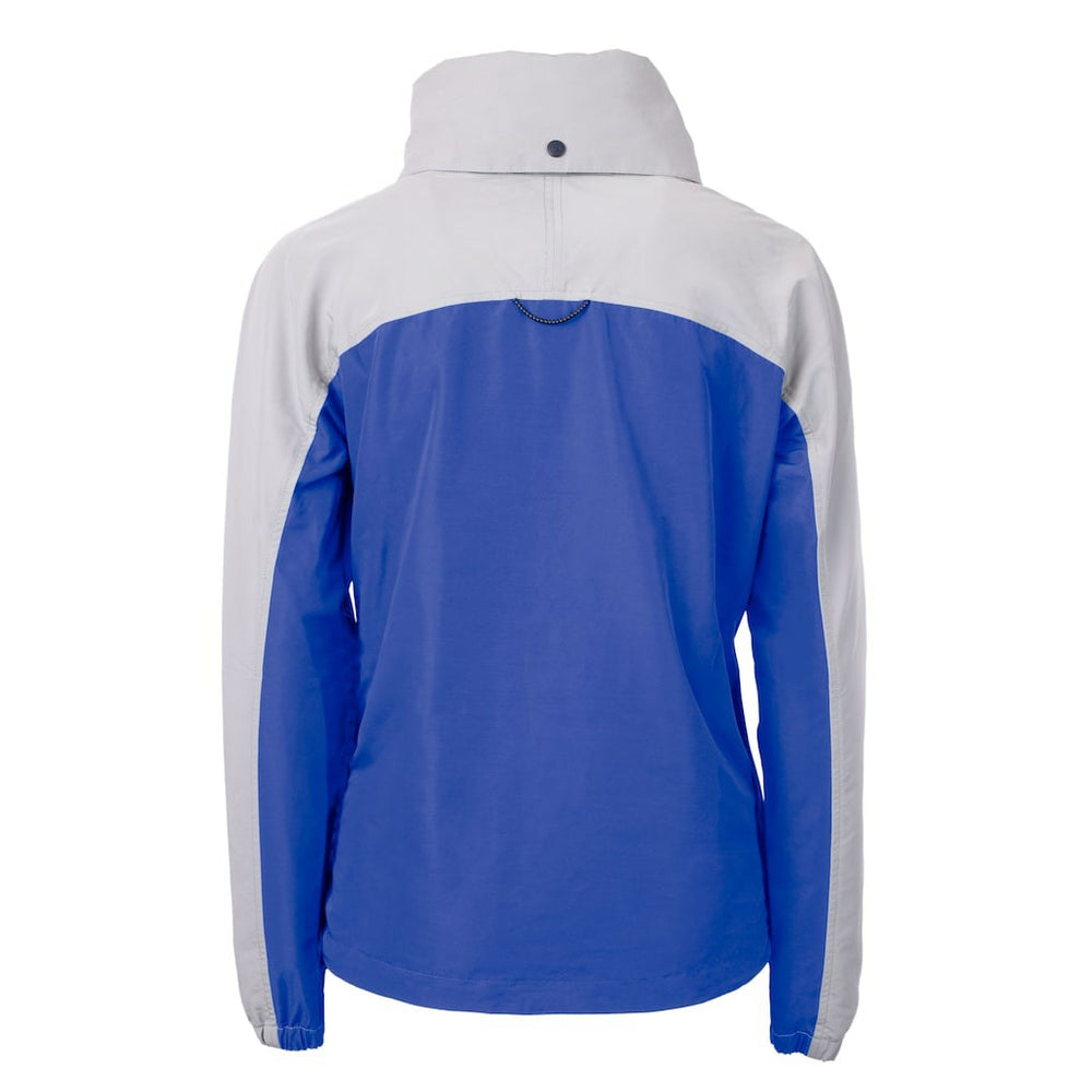 NFL Indianapolis Colts Cutter & Buck Women's Charter Eco Recycled Half-Zip Hooded Anorak Jacket