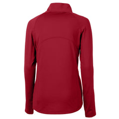 NFL San Francisco 49ers Cutter & Buck Women's Adapt Eco Knit Stretch Recycled Raglan Half-Zip Top