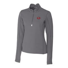 NFL San Francisco 49ers Cutter & Buck Women's Traverse Stretch Quarter-Zip Pullover Top