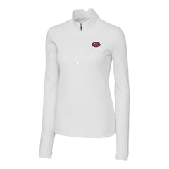 NFL San Francisco 49ers Cutter & Buck Women's Traverse Stretch Quarter-Zip Pullover Top