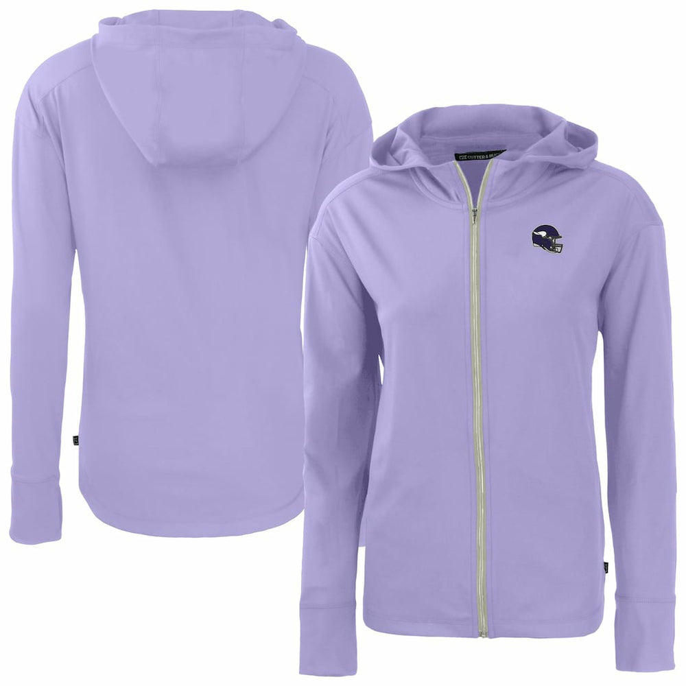 NFL Minnesota Vikings Cutter & Buck Women's Daybreak Eco Recycled Full-Zip Hoodie Jacket