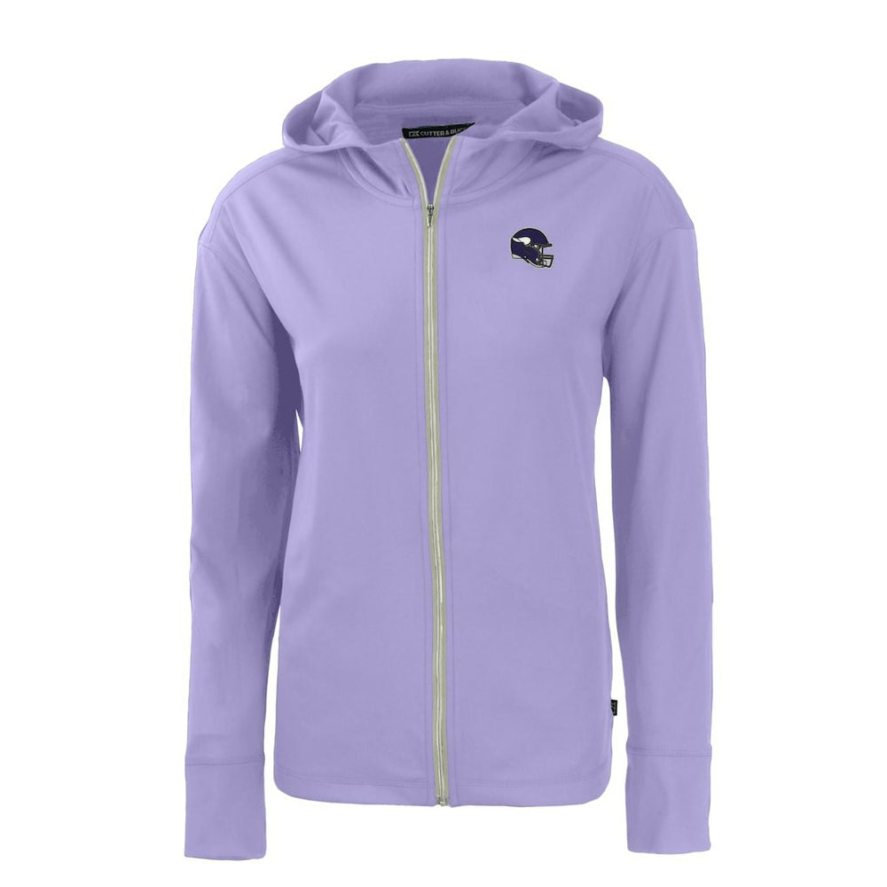 NFL Minnesota Vikings Cutter & Buck Women's Daybreak Eco Recycled Full-Zip Hoodie Jacket