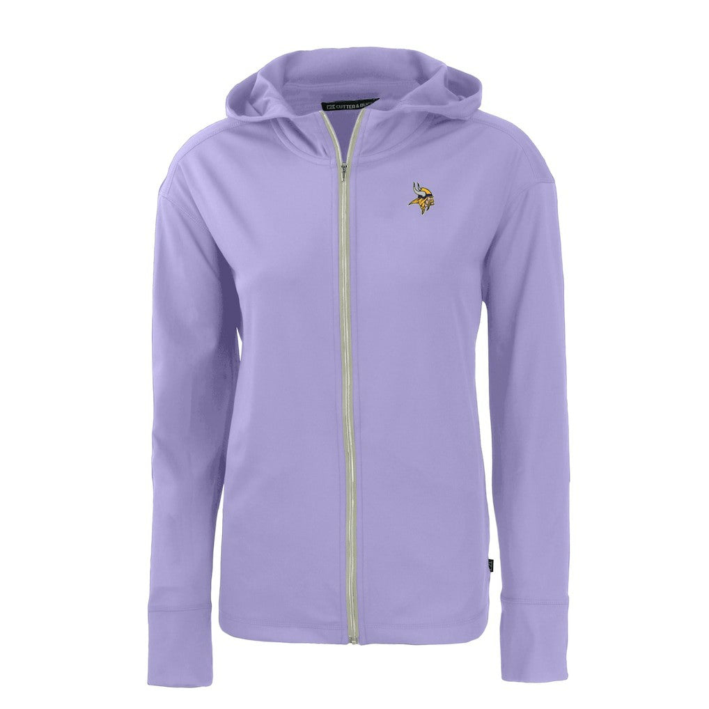 NFL Minnesota Vikings Cutter & Buck Women's Daybreak Eco Recycled Full-Zip Hoodie Jacket