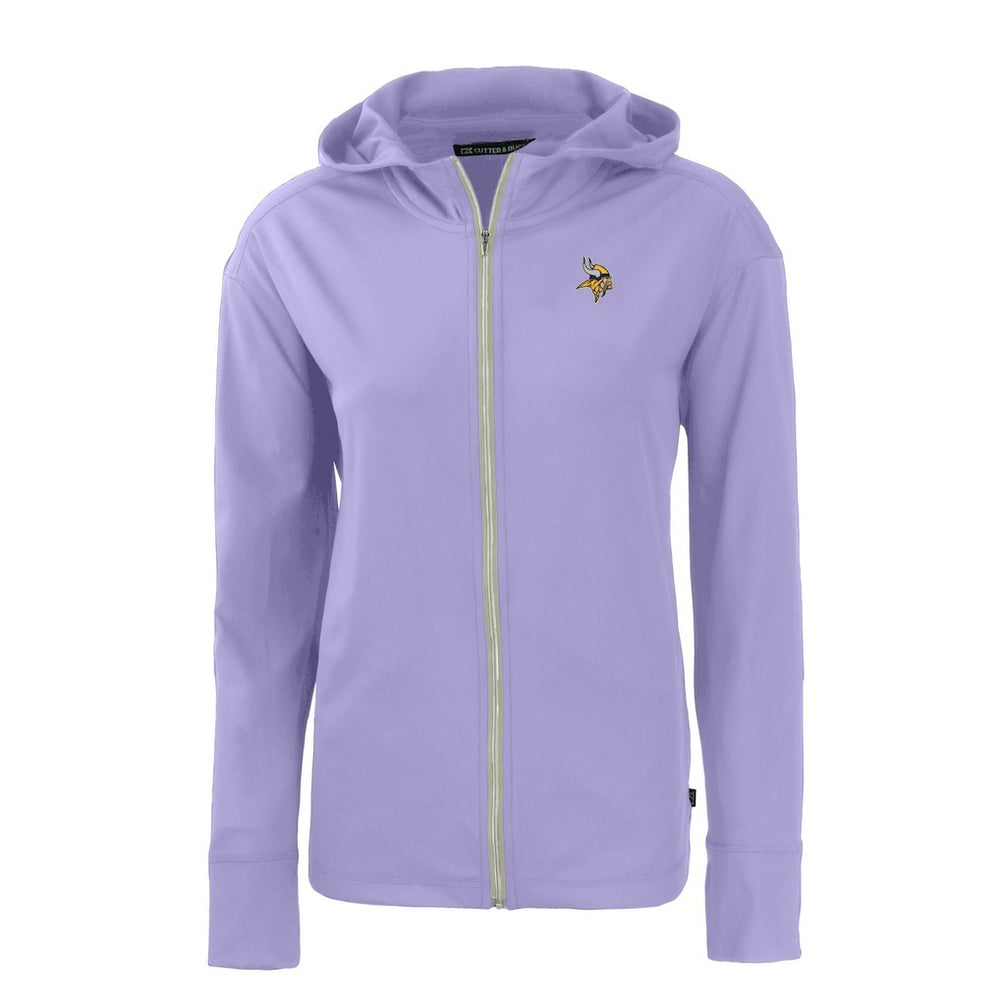 NFL Minnesota Vikings Cutter & Buck Women's Daybreak Eco Recycled Full-Zip Hoodie Jacket