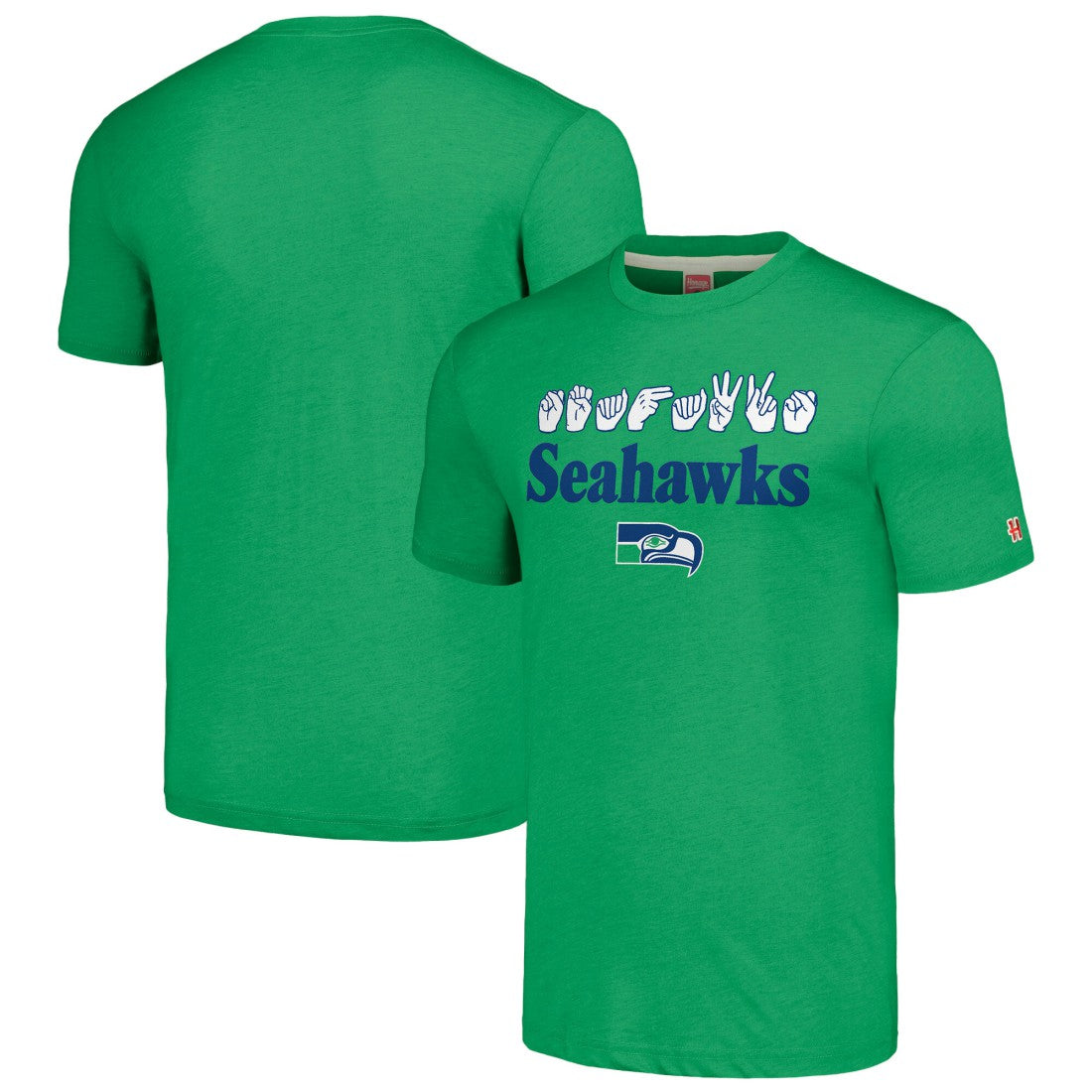NFL Seattle Seahawks Homage Unisex The NFL ASL Collection by Love Sign American Sign Language T-Shirt