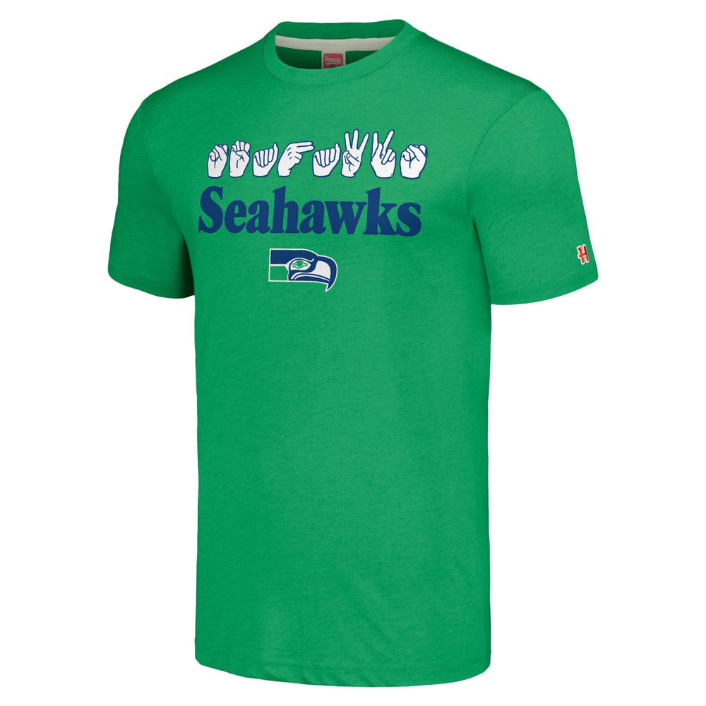 NFL Seattle Seahawks Homage Unisex The NFL ASL Collection by Love Sign American Sign Language T-Shirt