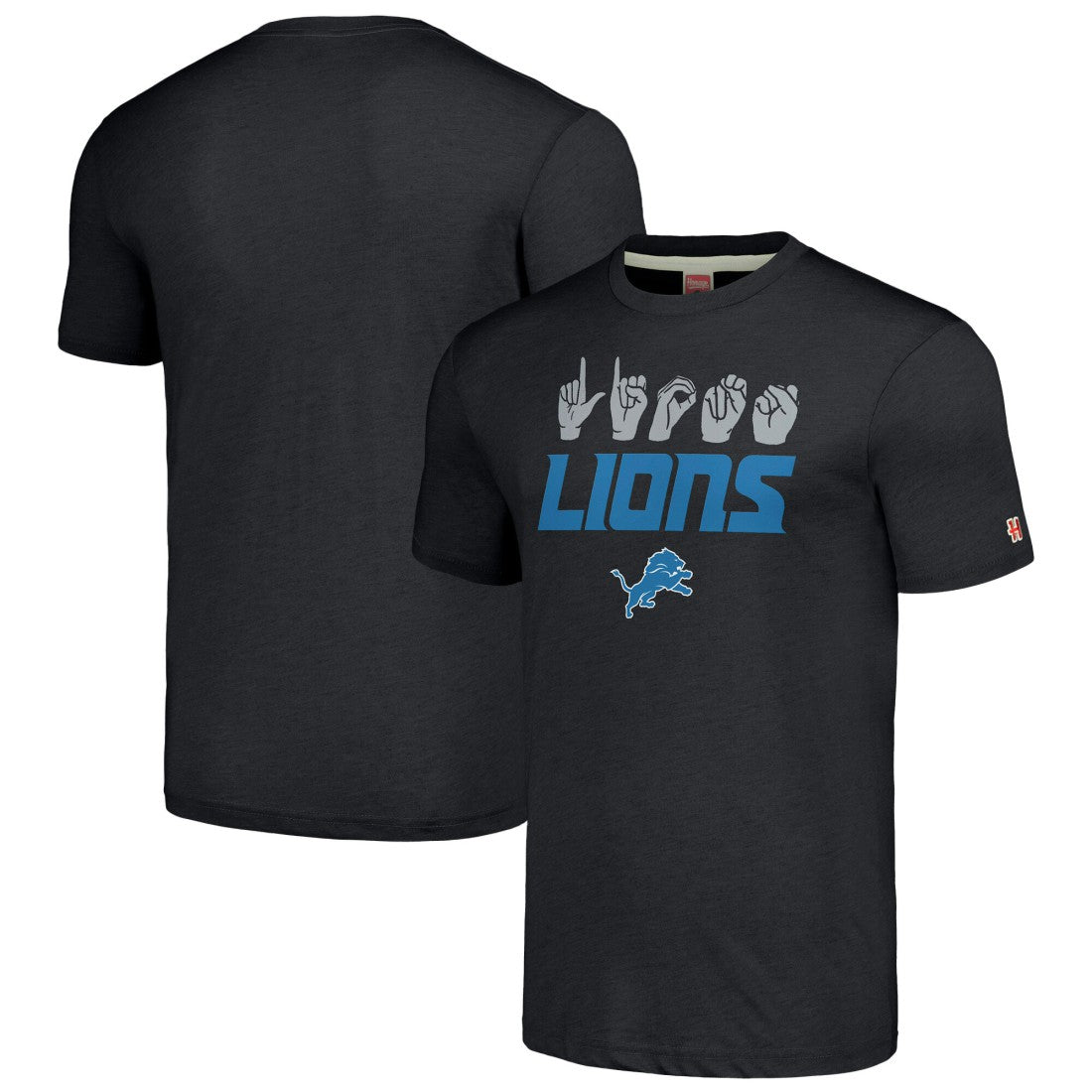 NFL Detroit Lions Homage Unisex The NFL ASL Collection by Love Sign American Sign Language T-Shirt