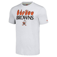 NFL Cleveland Browns Homage Unisex The NFL ASL Collection by Love Sign American Sign Language T-Shirt