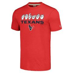 NFL Houston Texans Homage Unisex The NFL ASL Collection by Love Sign American Sign Language T-Shirt