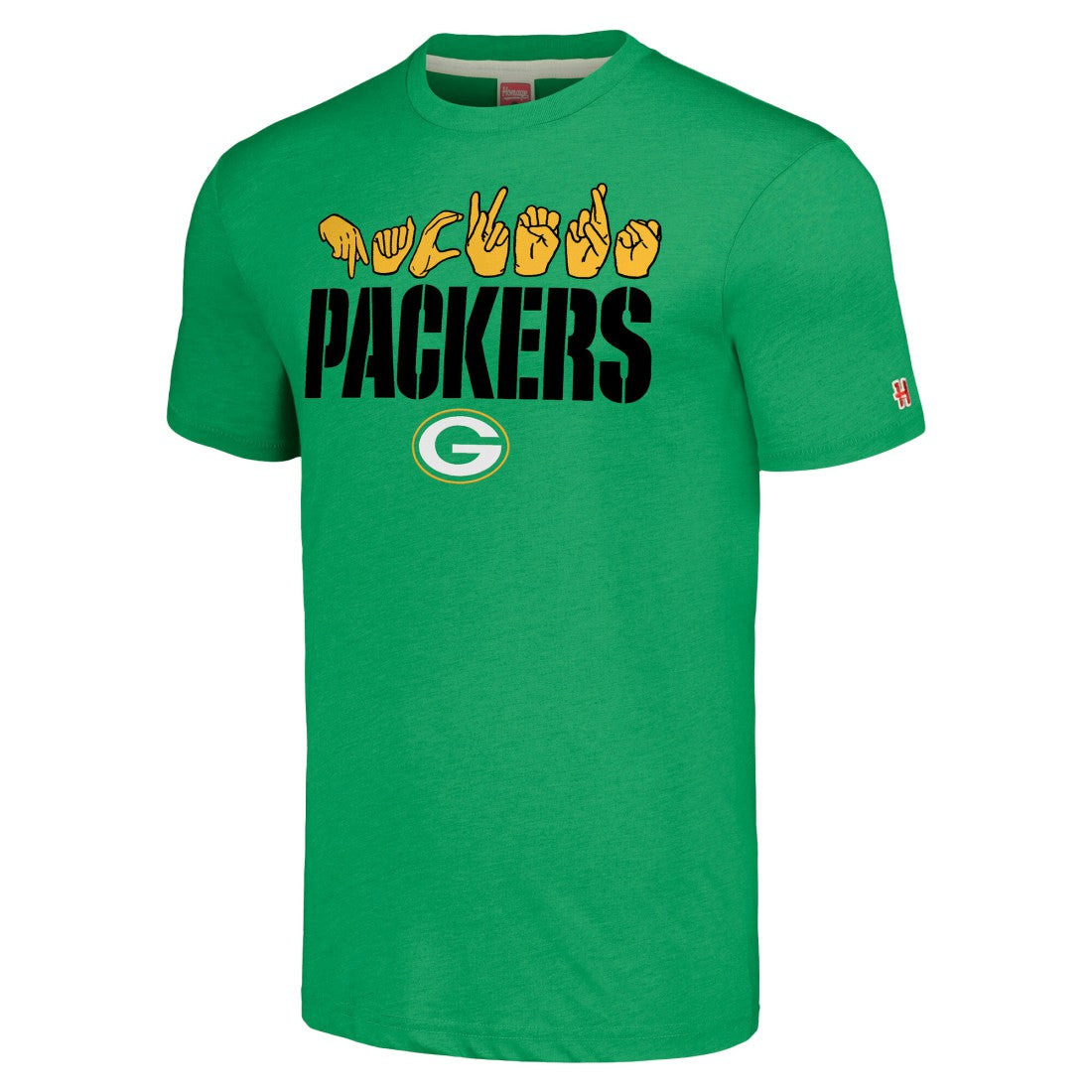 NFL Green Bay Packers Homage Unisex The NFL ASL Collection by Love Sign American Sign Language T-Shirt