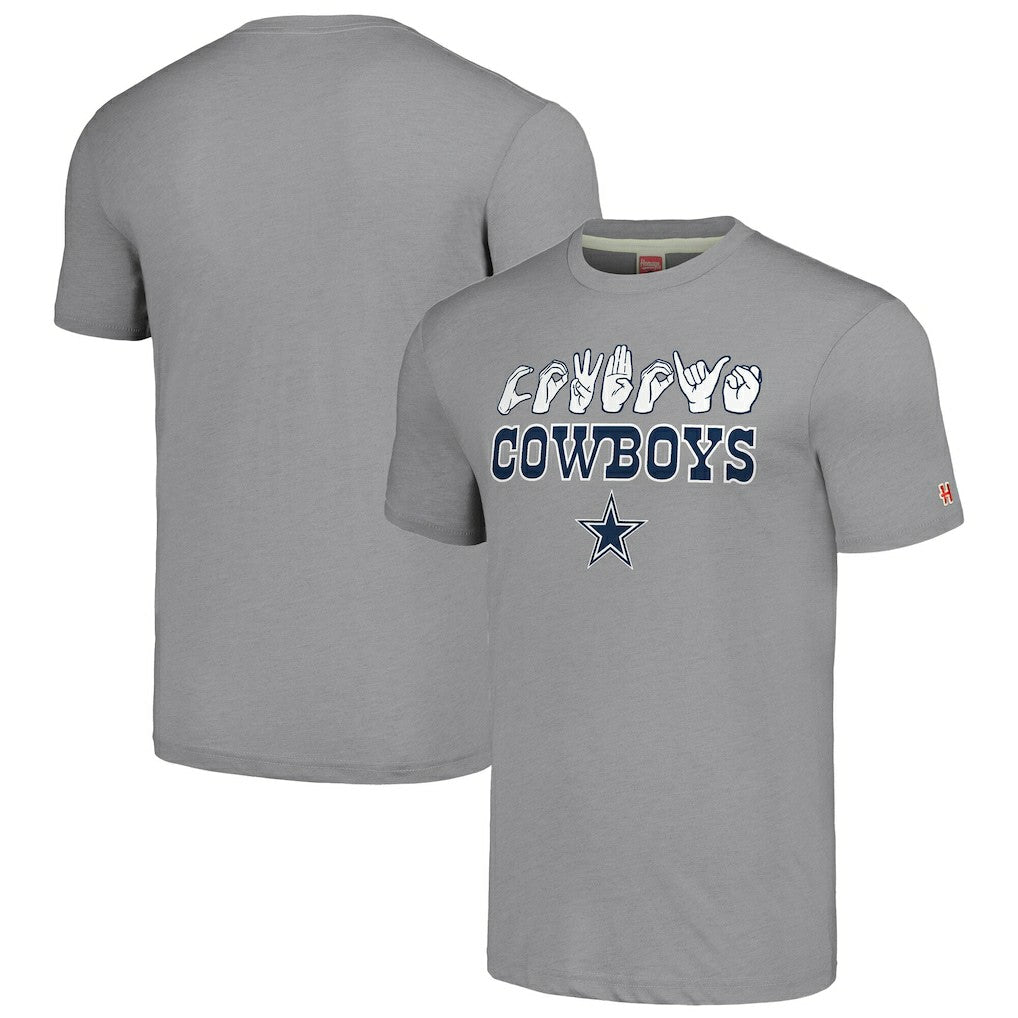 NFL Dallas Cowboys Homage Unisex The NFL ASL Collection by Love Sign American Sign Language T-Shirt