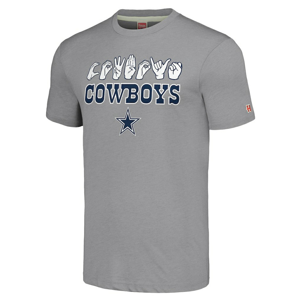 NFL Dallas Cowboys Homage Unisex The NFL ASL Collection by Love Sign American Sign Language T-Shirt
