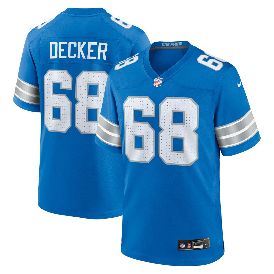 NFL Detroit Lions Taylor Decker  Team Game Jersey
