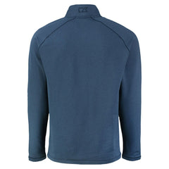 Boston Red Sox Cutter & Buck Peshastin Eco Fleece Recycled Raglan Quarter-Zip Top - Heather Navy