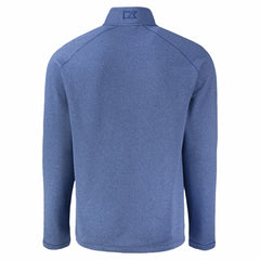 Kansas City Royals Cutter & Buck Peshastin Eco Fleece Recycled Raglan Quarter-Zip Top - Heather Blue