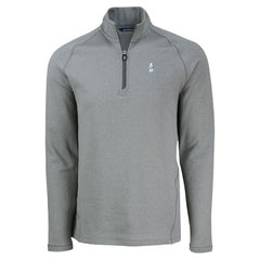 Chicago Cubs Cutter & Buck Peshastin Eco Fleece Recycled Raglan Quarter-Zip Top - Heather Gray