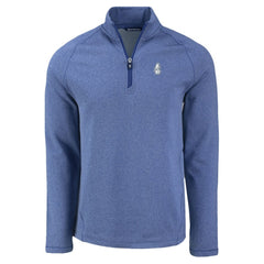 Chicago Cubs Cutter & Buck Peshastin Eco Fleece Recycled Raglan Quarter-Zip Top - Heather Royal