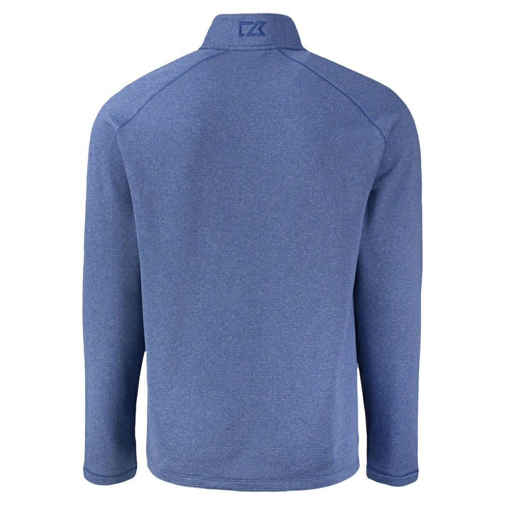 Chicago Cubs Cutter & Buck Peshastin Eco Fleece Recycled Raglan Quarter-Zip Top - Heather Royal