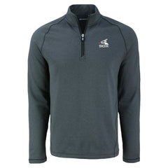 Chicago White Sox Cutter & Buck Peshastin Eco Fleece Recycled Raglan Quarter-Zip Top - Heather Black