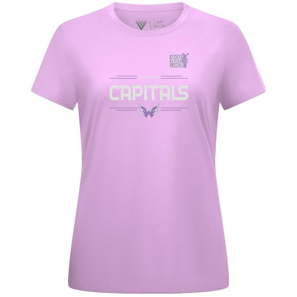 Alexander Ovechkin Washington Capitals Levelwear Women's Hockey Fights Cancer Anthem Name & Number T-Shirt