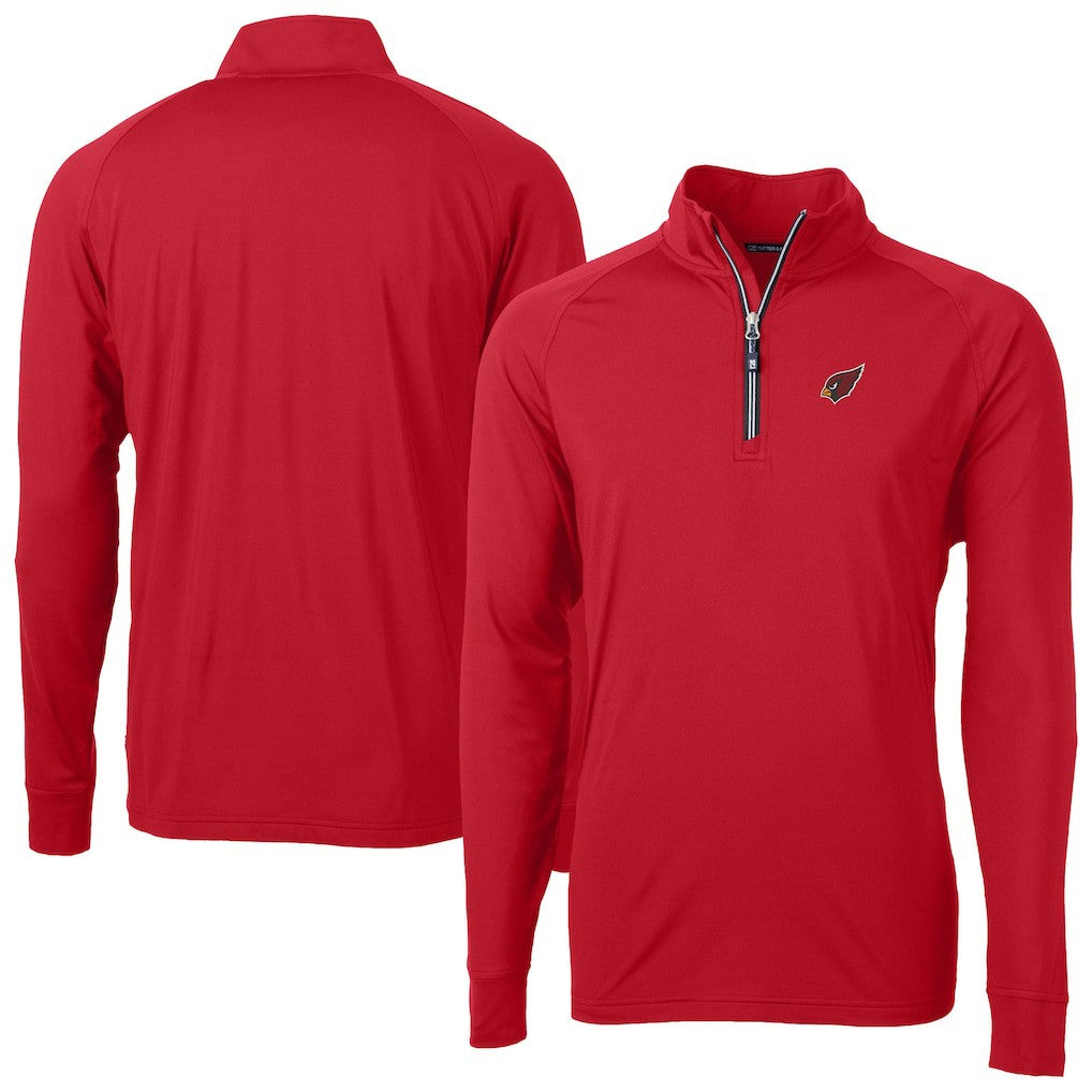 NFL Arizona Cardinals Cutter & Buck Adapt Eco DryTec Raglan Quarter-Zip Jacket