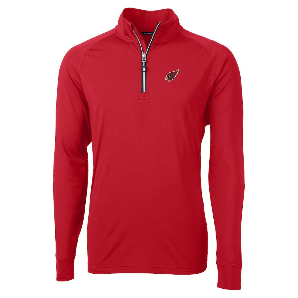 NFL Arizona Cardinals Cutter & Buck Adapt Eco DryTec Raglan Quarter-Zip Jacket