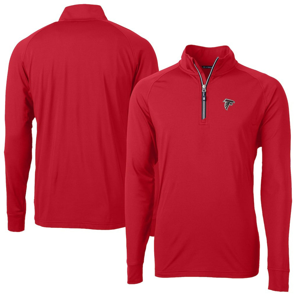 NFL Atlanta Falcons Cutter & Buck Adapt Eco DryTec Raglan Quarter-Zip Jacket