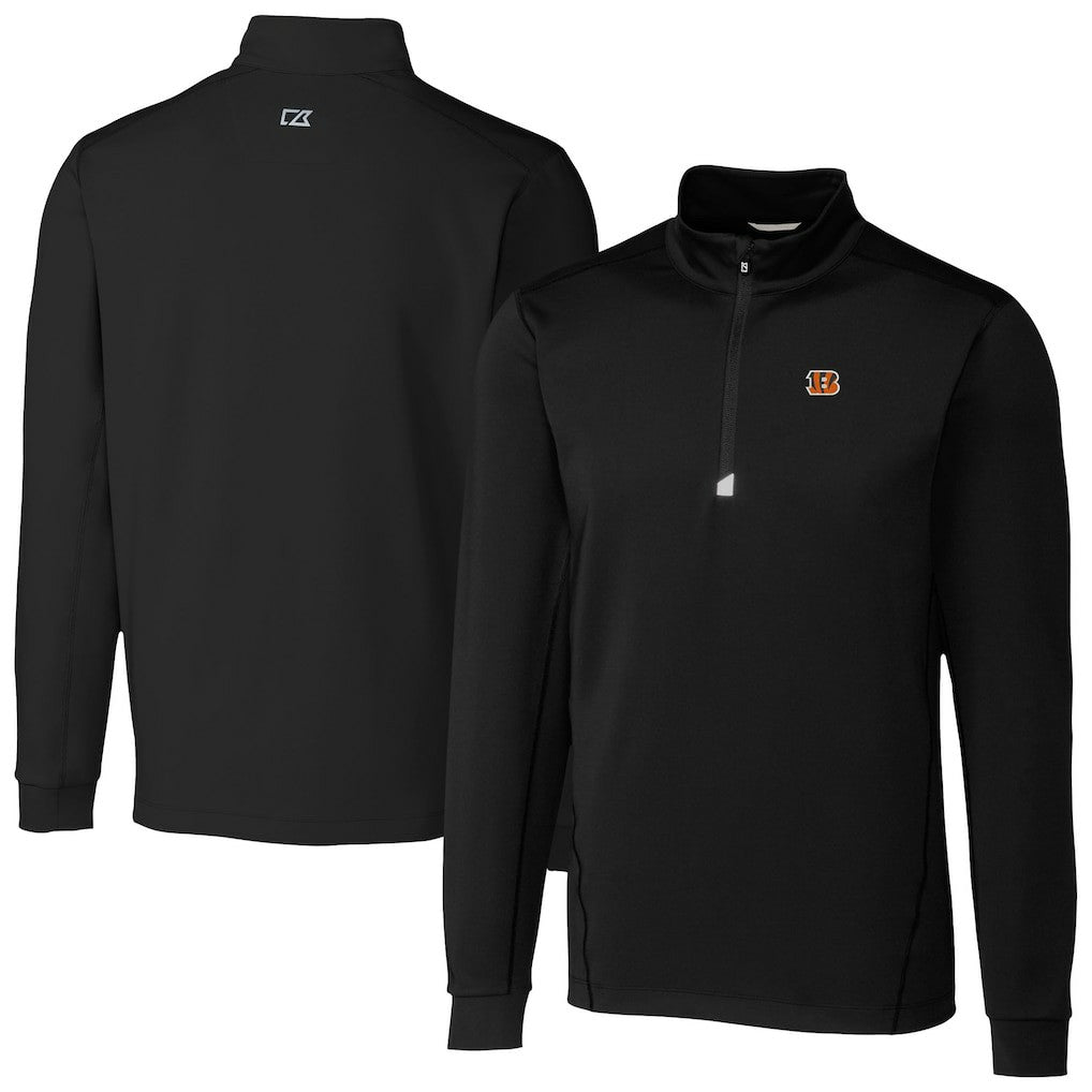 NFL Cincinnati Bengals Cutter & Buck Traverse Stretch Quarter-Zip Top