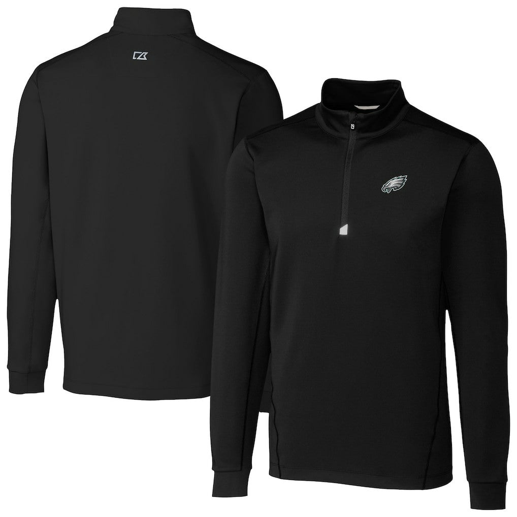 NFL Philadelphia Eagles Cutter & Buck Traverse Stretch Quarter-Zip Top