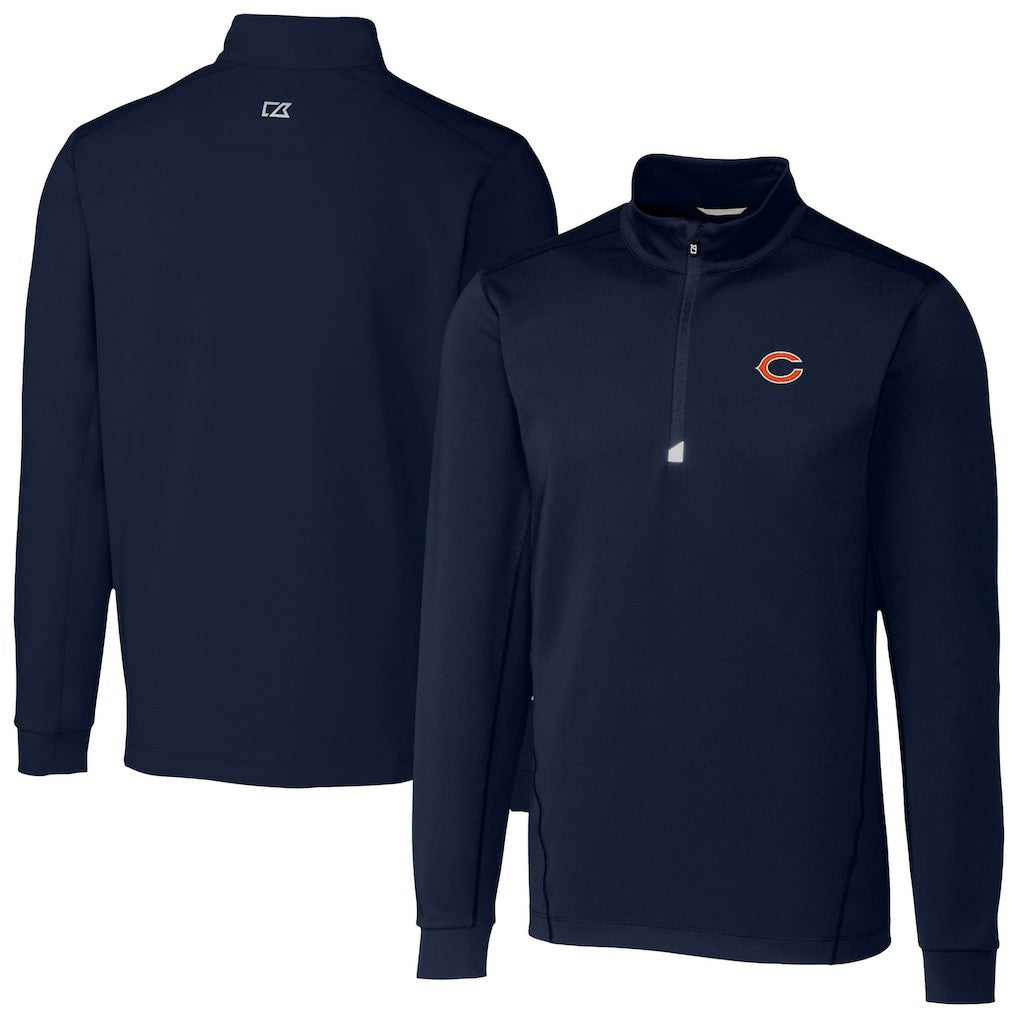 NFL Chicago Bears Cutter & Buck Traverse Stretch Quarter-Zip Top