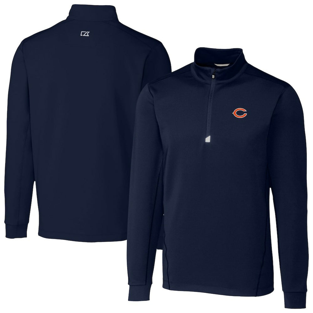 NFL Chicago Bears Cutter & Buck Traverse Stretch Quarter-Zip Top