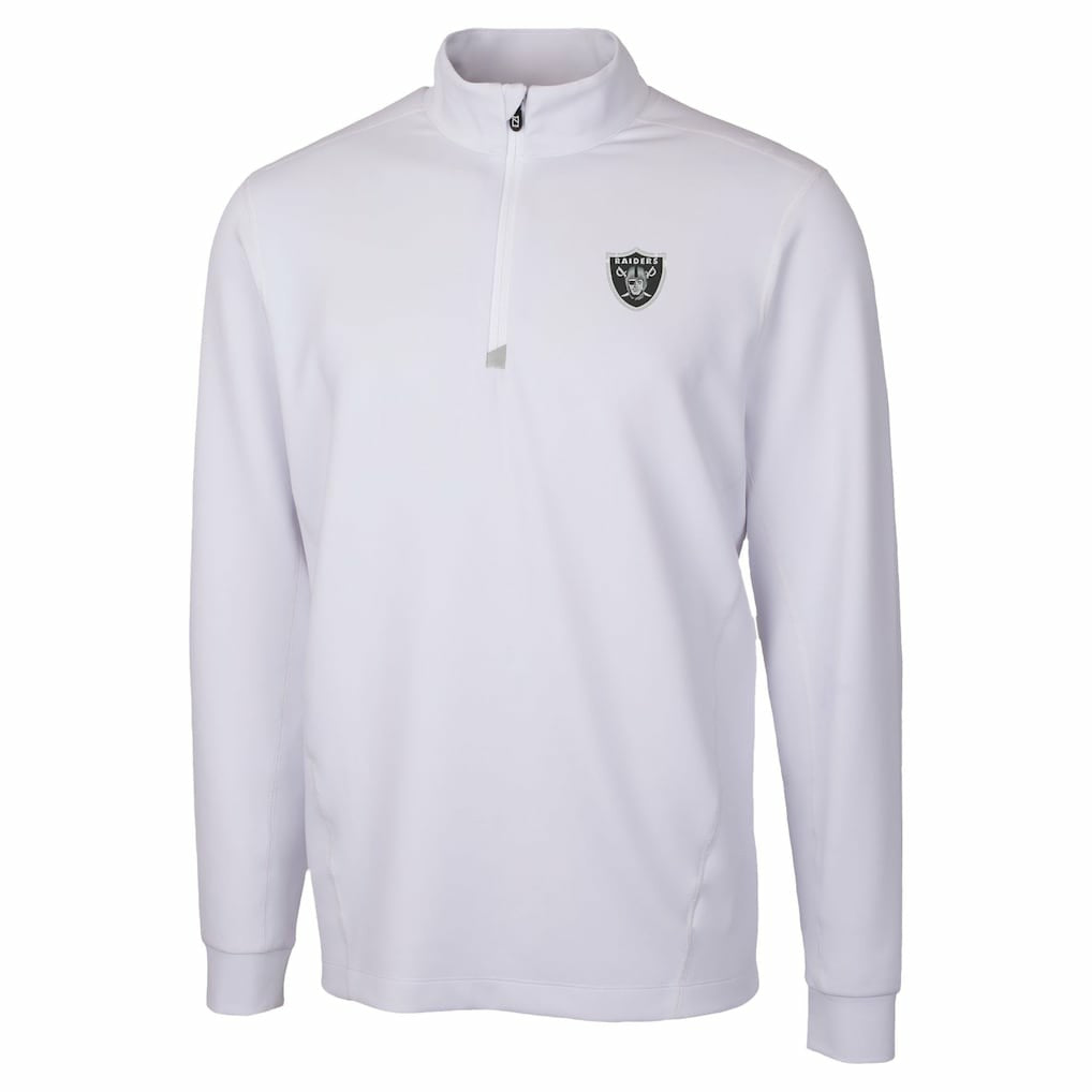 NFL Las Vegas Raiders Cutter & Buck Traverse Stretch Quarter-Zip Top