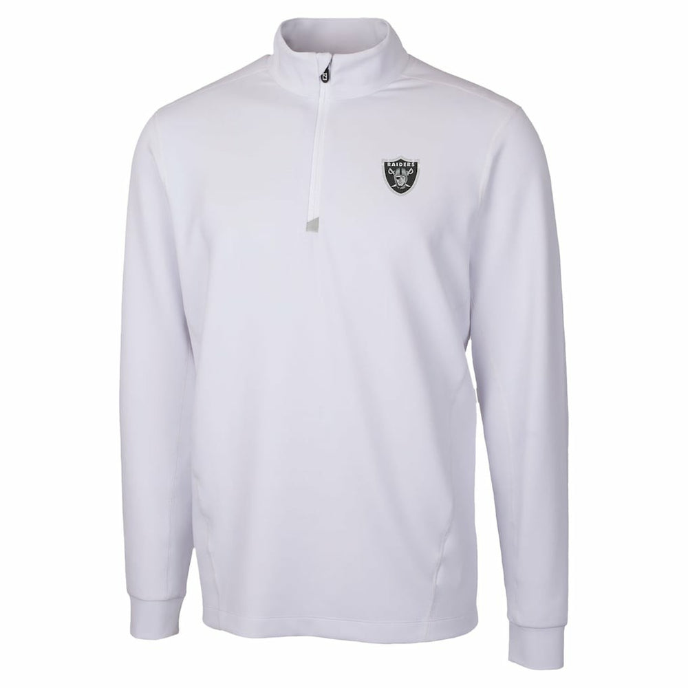 NFL Las Vegas Raiders Cutter & Buck Traverse Stretch Quarter-Zip Top