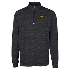 NFL Jacksonville Jaguars Cutter & Buck Traverse Camo Print Stretch Quarter-Zip Top