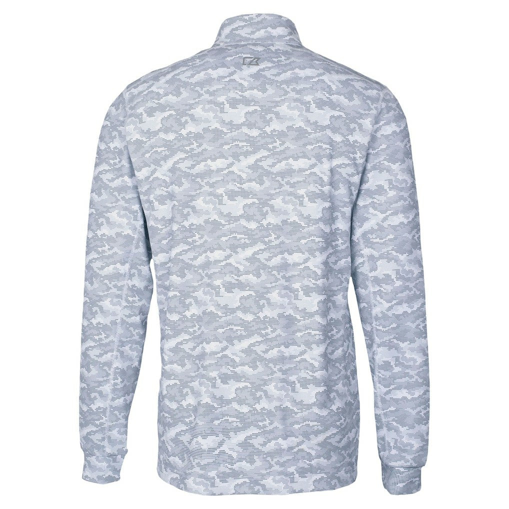 NFL Seattle Seahawks Cutter & Buck Traverse Camo Print Stretch Quarter-Zip Top