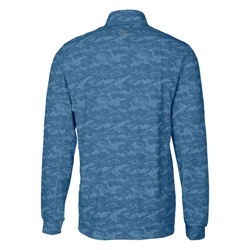 NFL New York Giants Cutter & Buck Traverse Camo Print Stretch Quarter-Zip Top