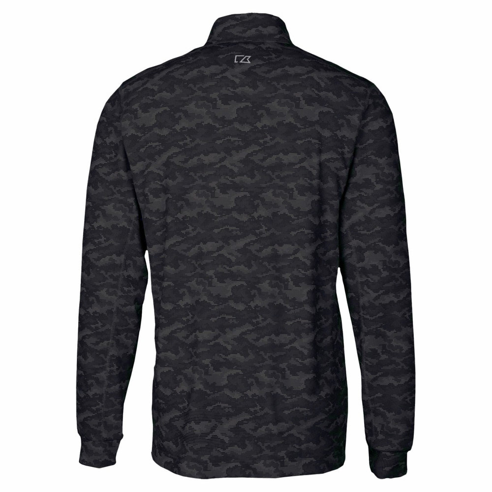 NFL Detroit Lions Cutter & Buck Traverse Camo Print Stretch Quarter-Zip Top
