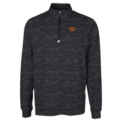 NFL Washington Commanders Cutter & Buck Traverse Camo Print Stretch Quarter-Zip Top